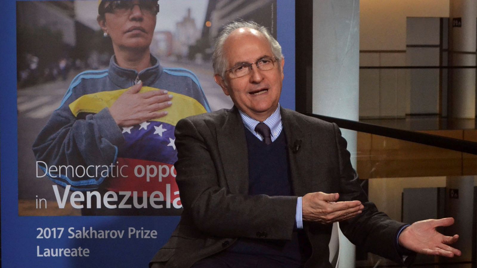 Uno de los opositores venezolanos galardonado, Antonio Ledezma