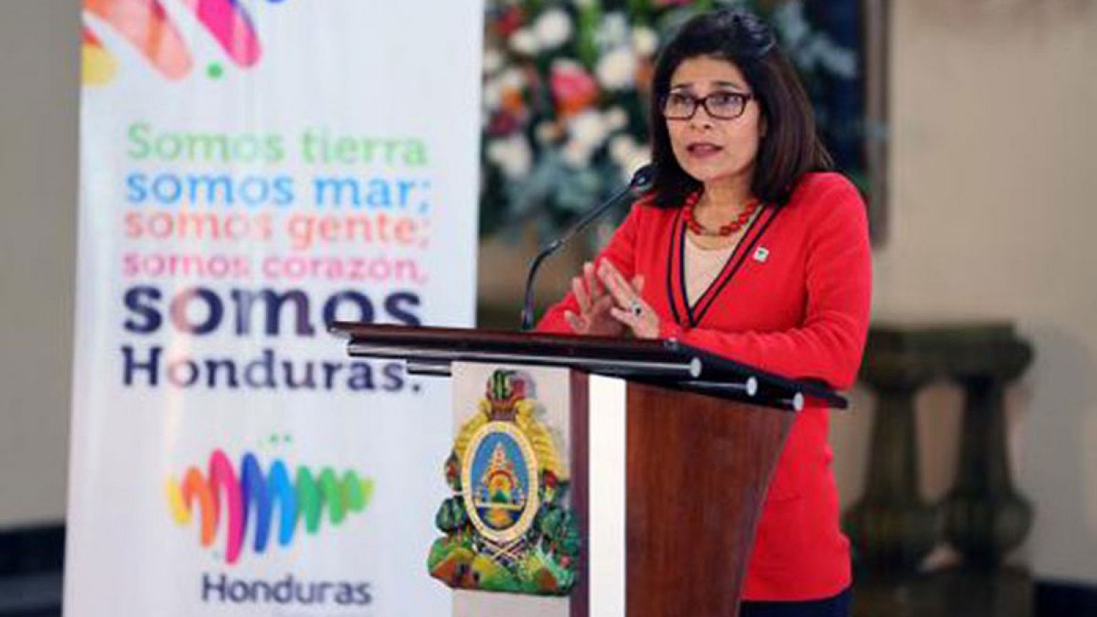 La exministra de Estrategia y Comunicaciones de Honduras Hilda Hernández, hermana del presidente del país, Juan Orlando Hernández, en una imagen de archivo.