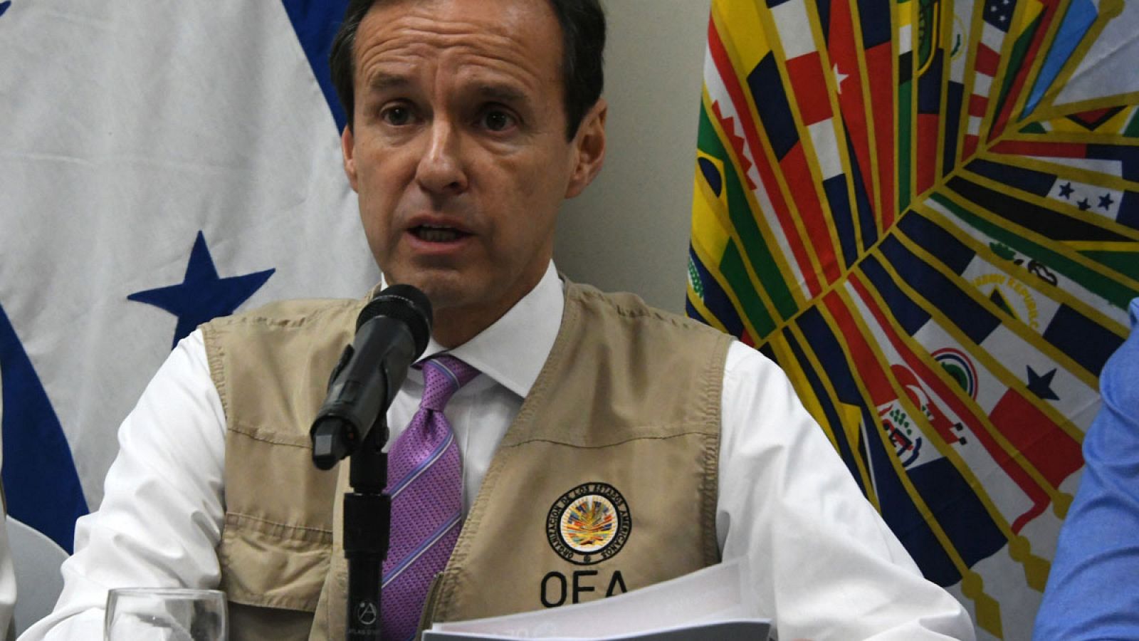 El jefe de la misión de observadores de la OEA en las elecciones de Honduras, Jorge Quiroga
