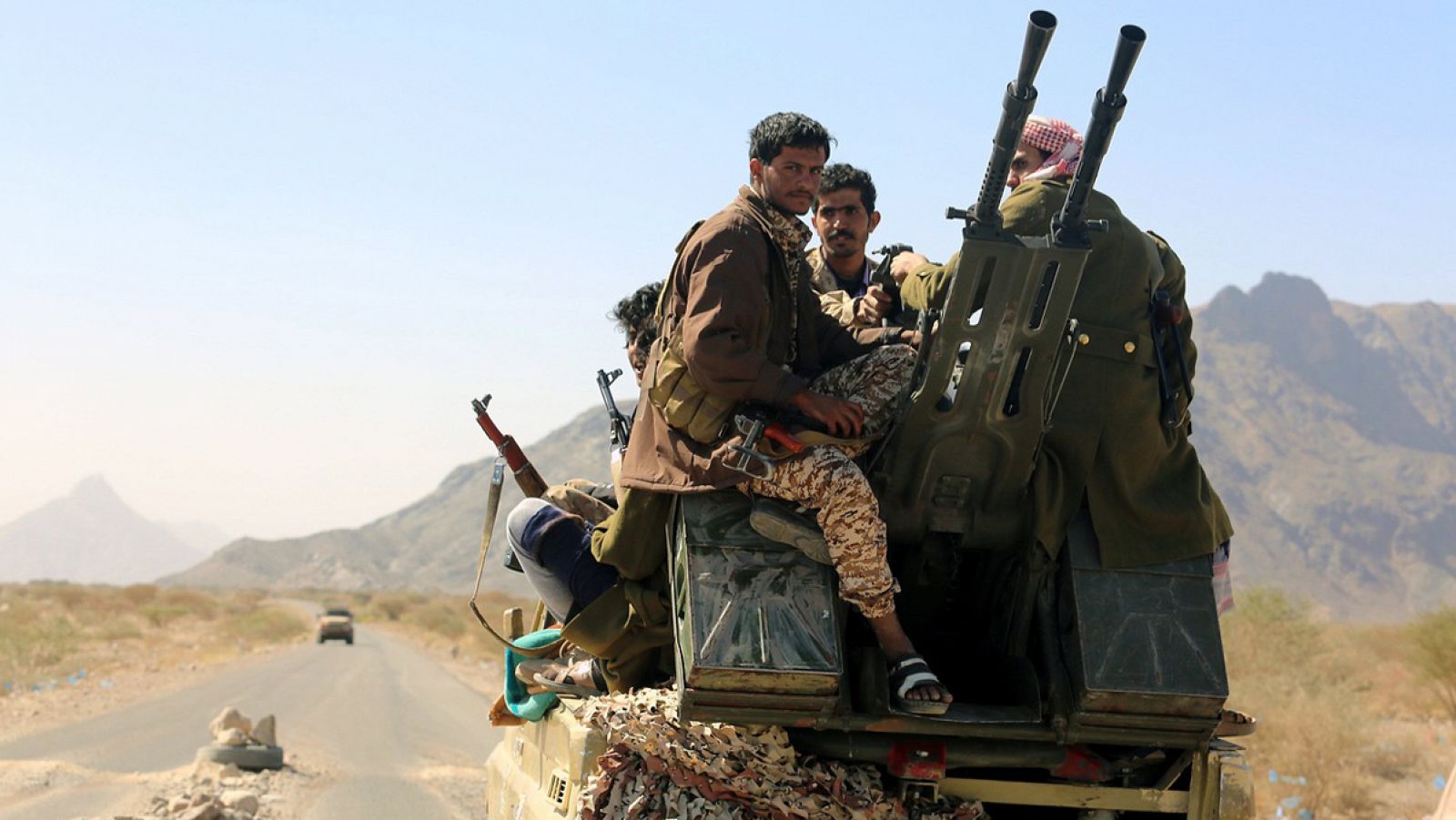 Combatientes pro-gubernamentales en Yemen