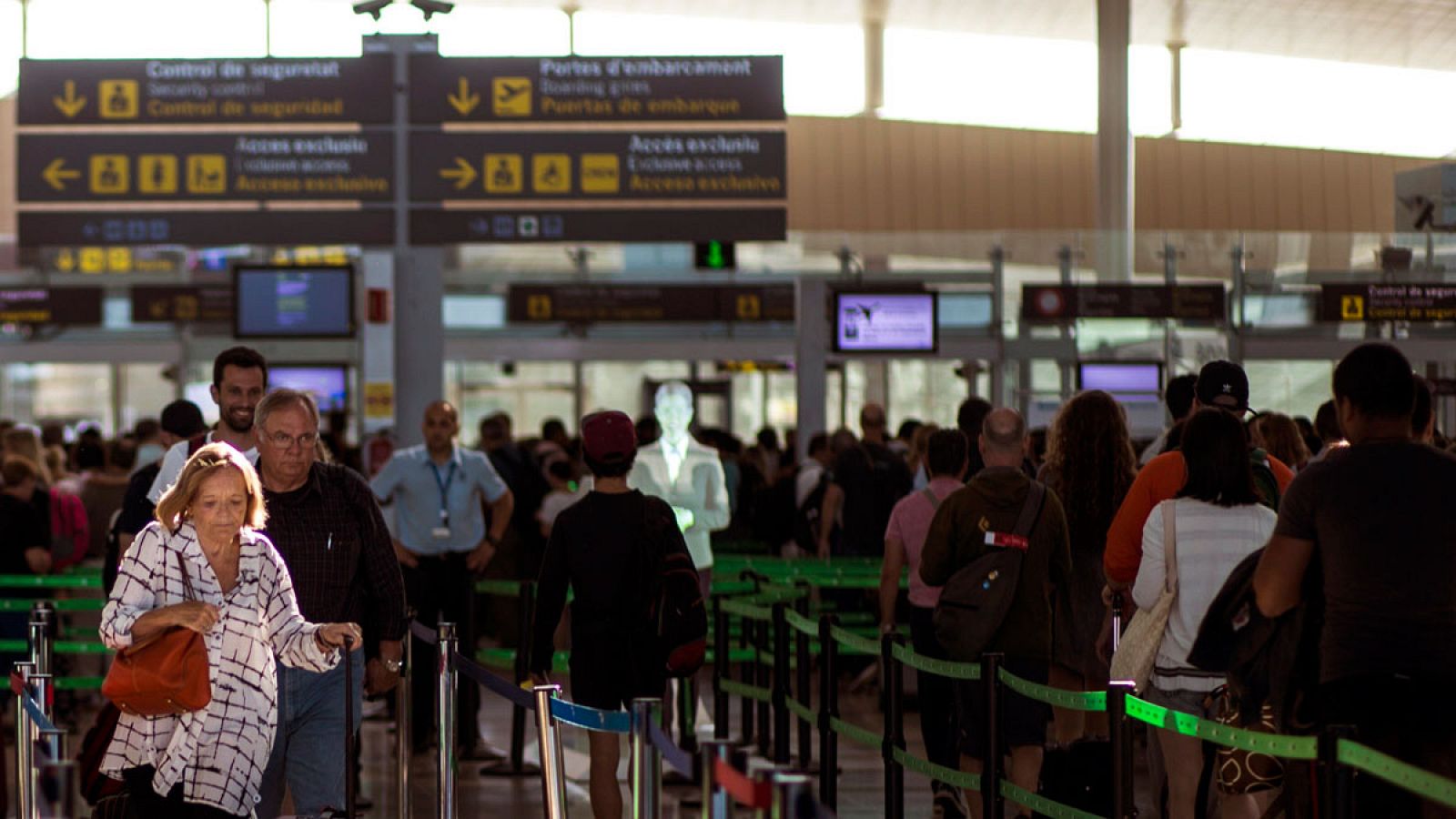 Controles de seguridad en El Prat