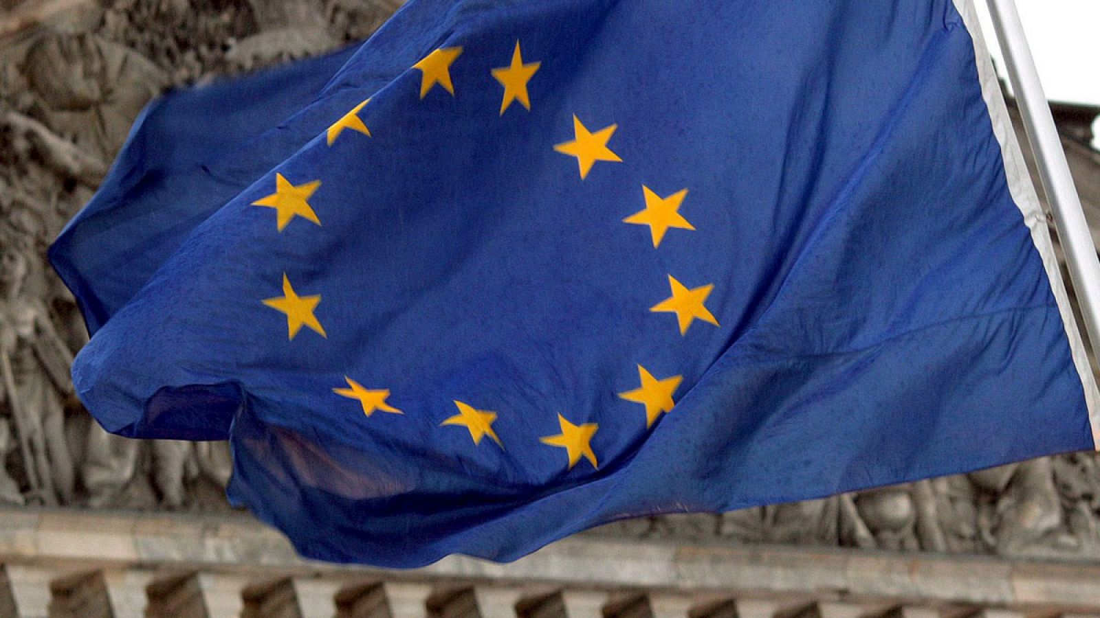 Bandera de la Unión Europea en una imagen de archivo
