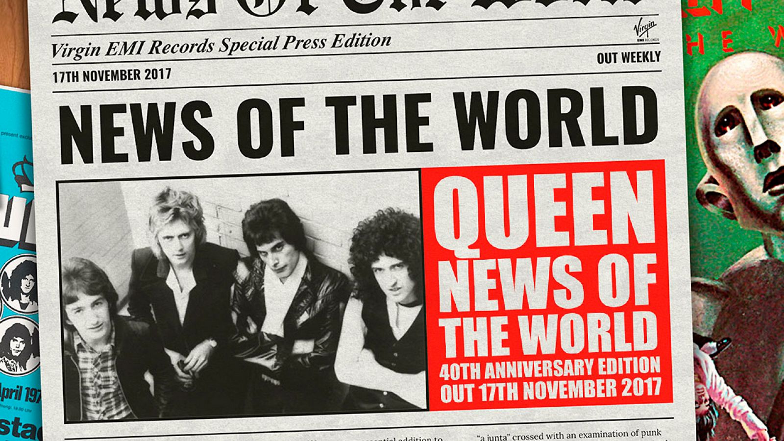 Celebramos la reedición de News Of The World sorteando 1 caja de edición limitada por el 40 Aniversario del sexto disco de Queen
