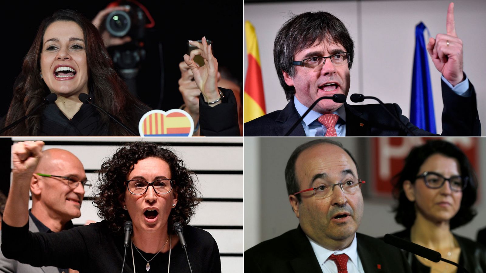 Imágenes de candidatos a las elecciones catalanas