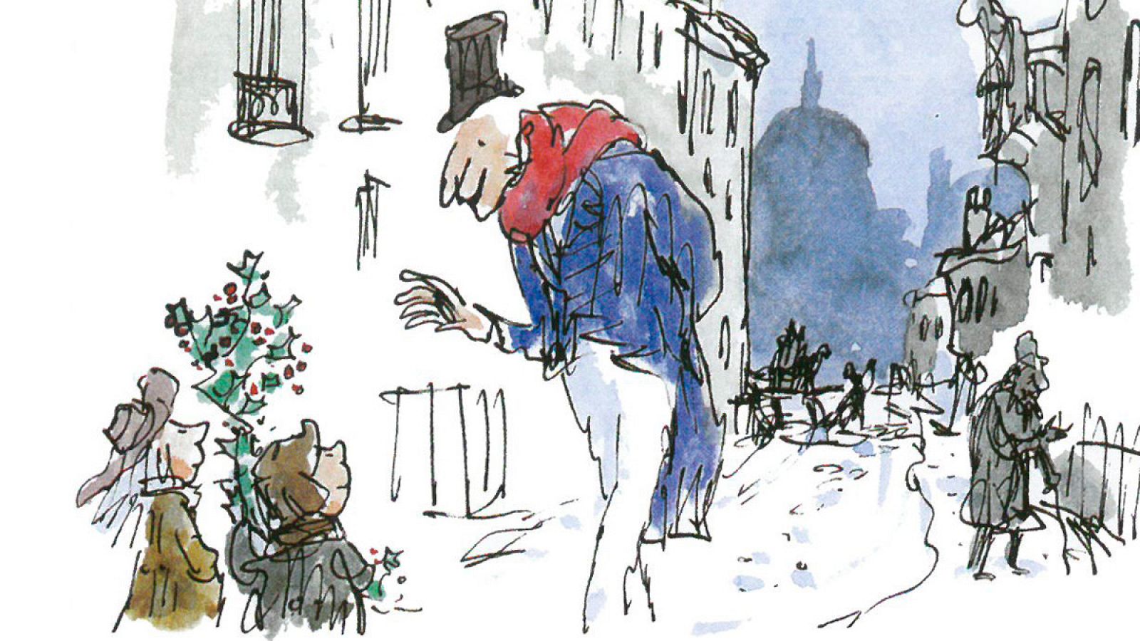 Ilustración de Quentin Blake para 'Cuento de Navidad'