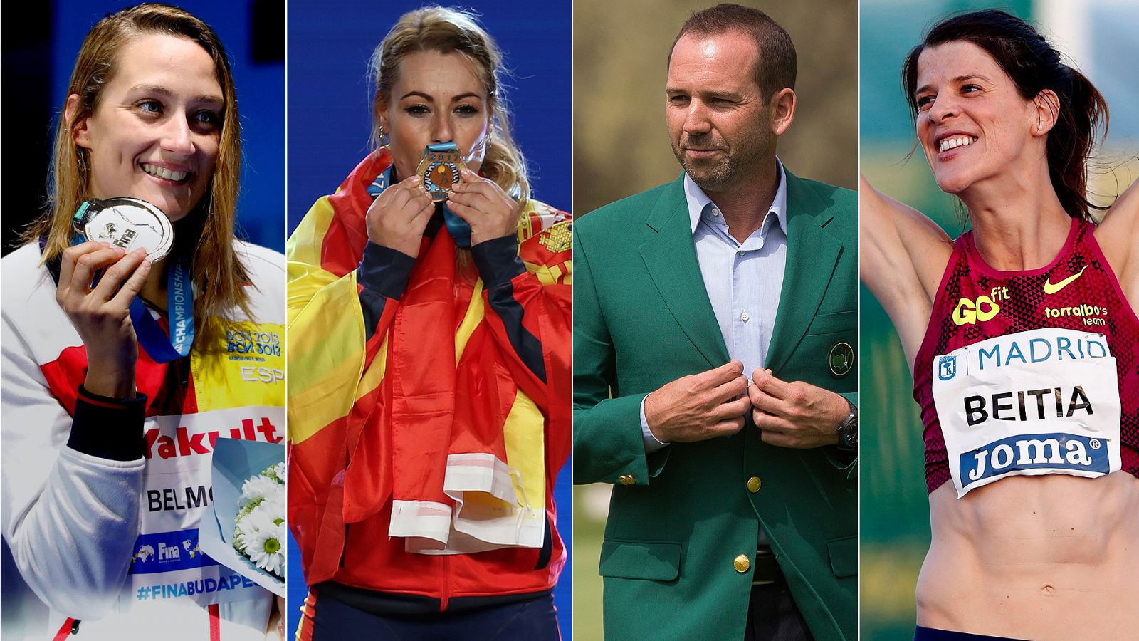 Mireia Belmonte, Lydia Valentin, Sergio García y Ruth Beitia, protagonistas en 2017.