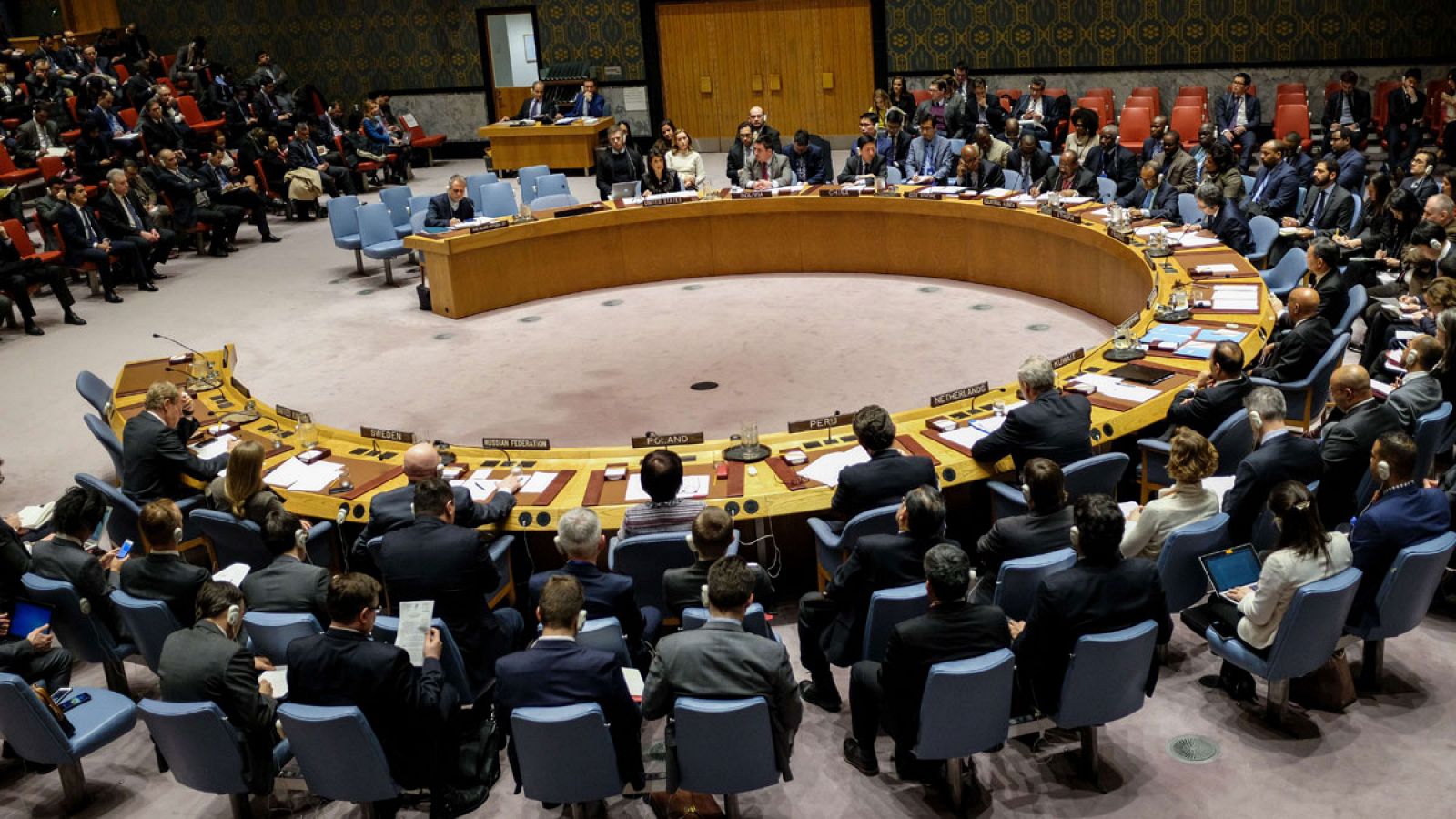 Reunión del Consejo de Seguridad de Naciones Unias el viernes 5 de enero de 2018 para analizar las últimas protestas en Irán.