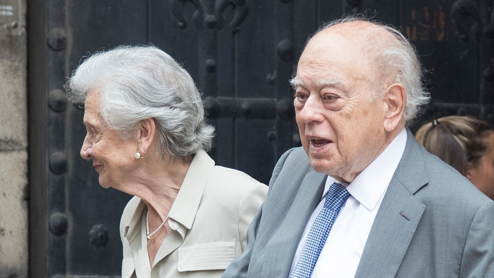 Jordi Pujol acompañado de su esposa, Marta Ferrusola