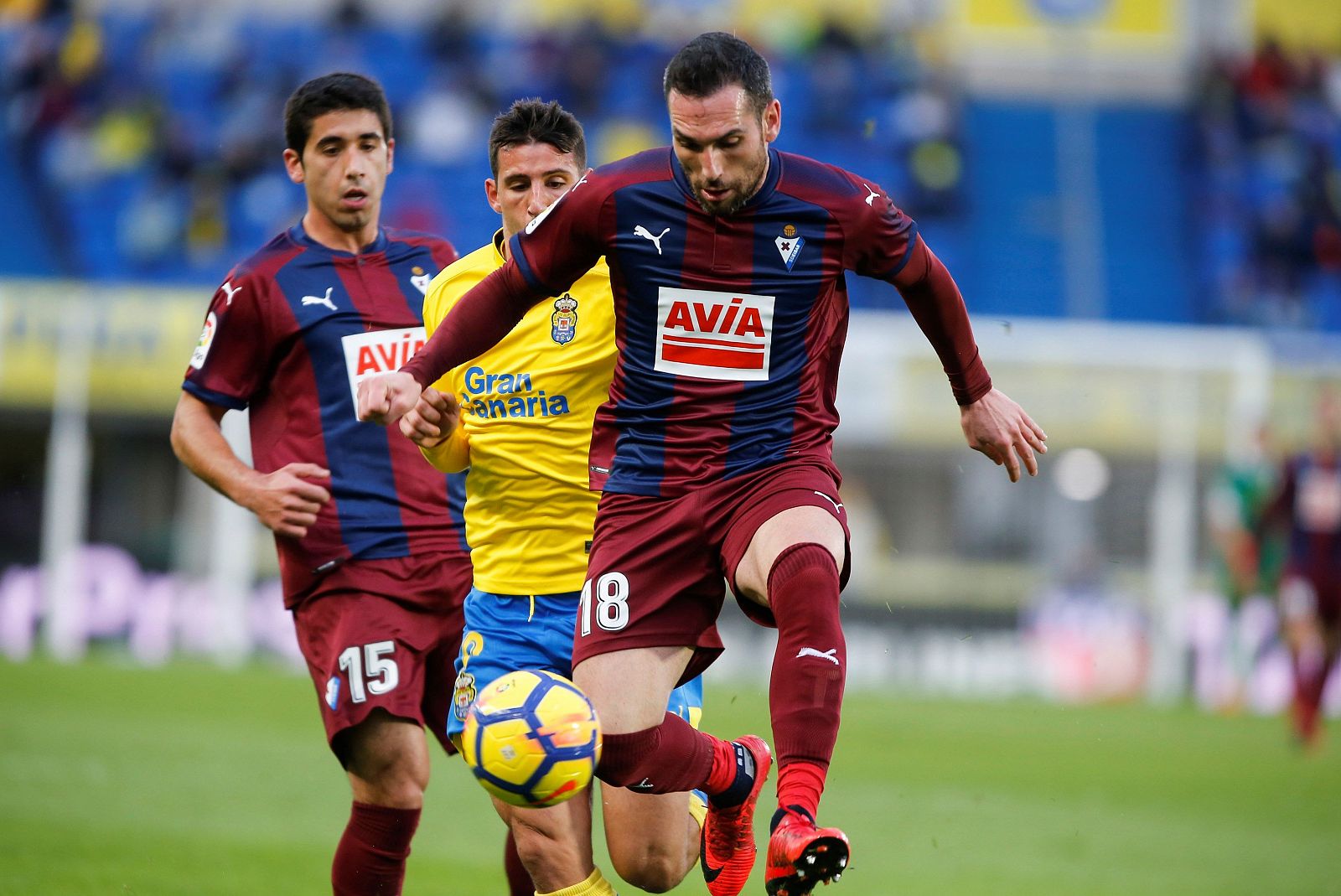 El Eibar ha vencido a Las Palmas por 1-2.