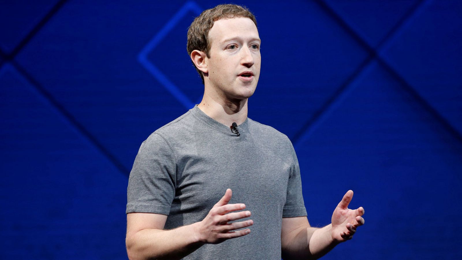 El fundador y consejero delegado de Facebook, Mark Zuckerberg, durante un discurso en abril de 2017.