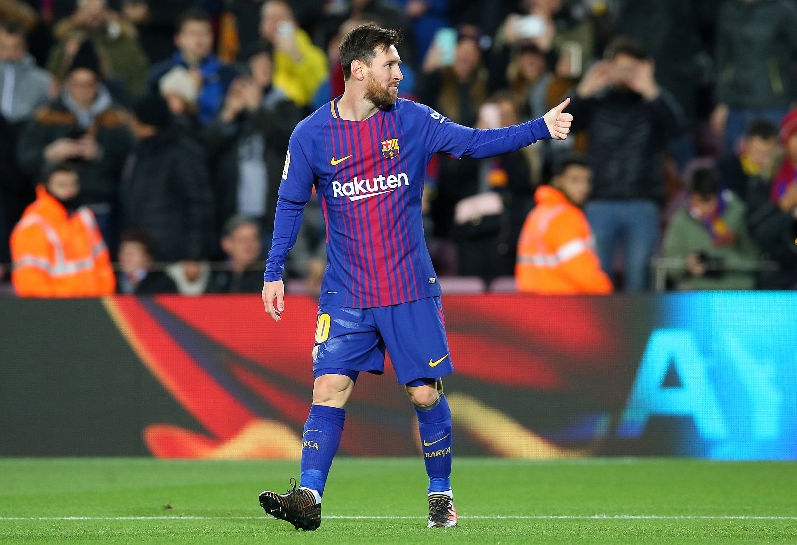 La estrella del FC Barcelona, Lionel Messi.