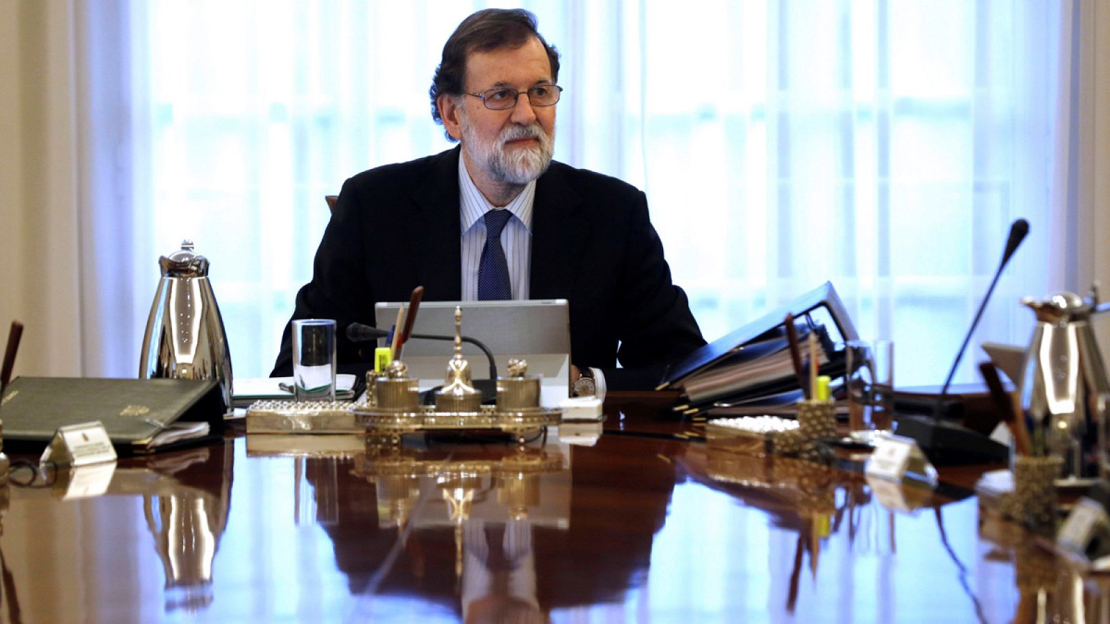 El presidente del Gobierno, Mariano Rajoy, en una reunión del Consejo de Ministros