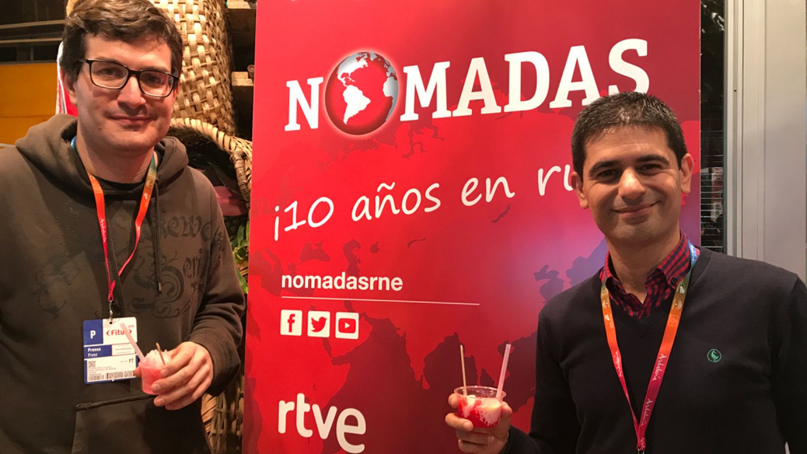 Álvaro Soto, responsable de 'Nómadas', y Rubén Vidal, de RTVE.es.