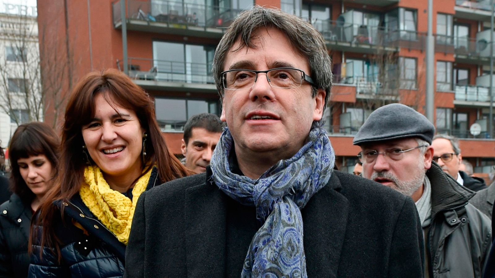 Puigdemont paseando por Bruselas