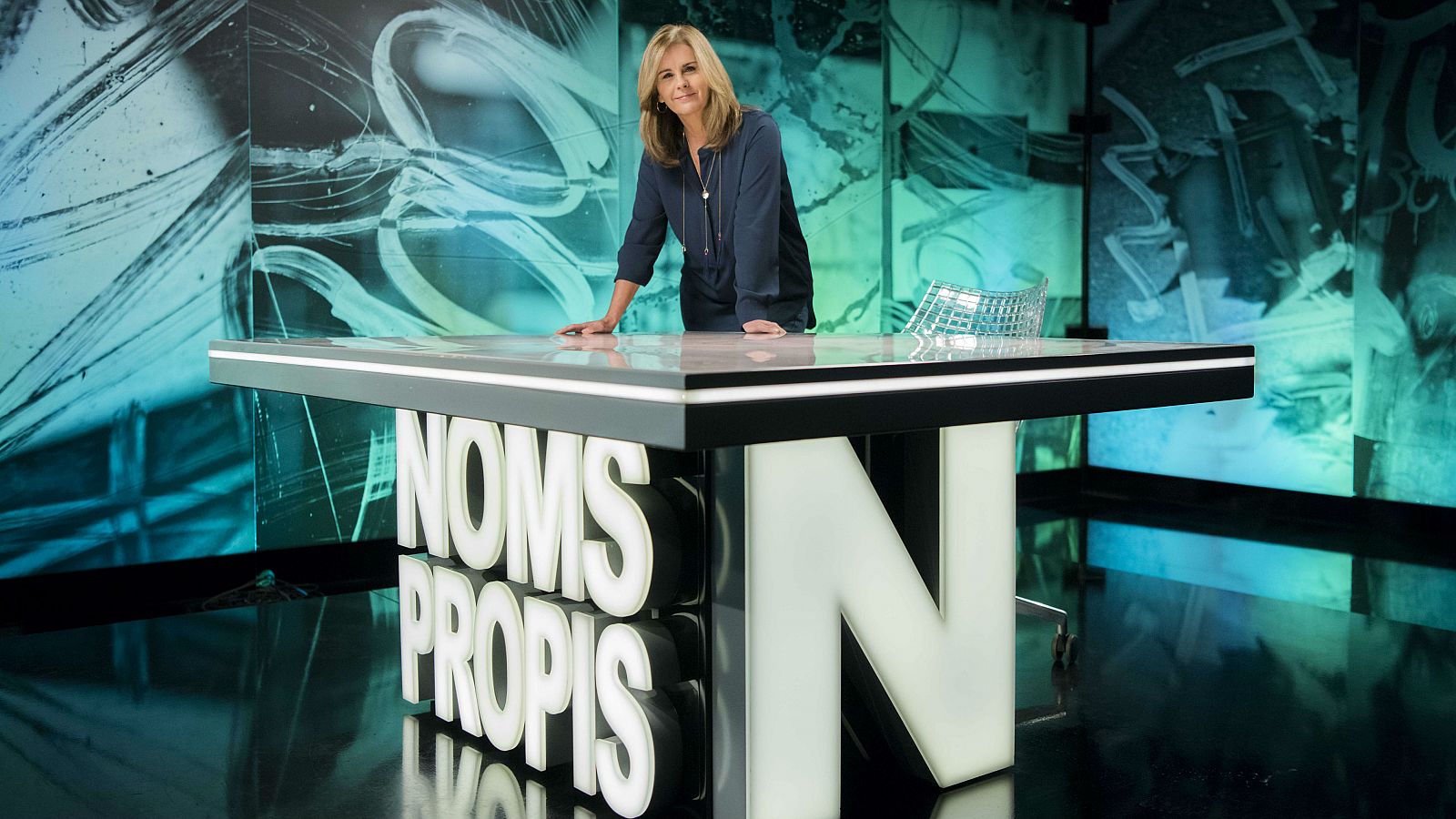 Anna Cler al plató del programa 'Noms Propis'