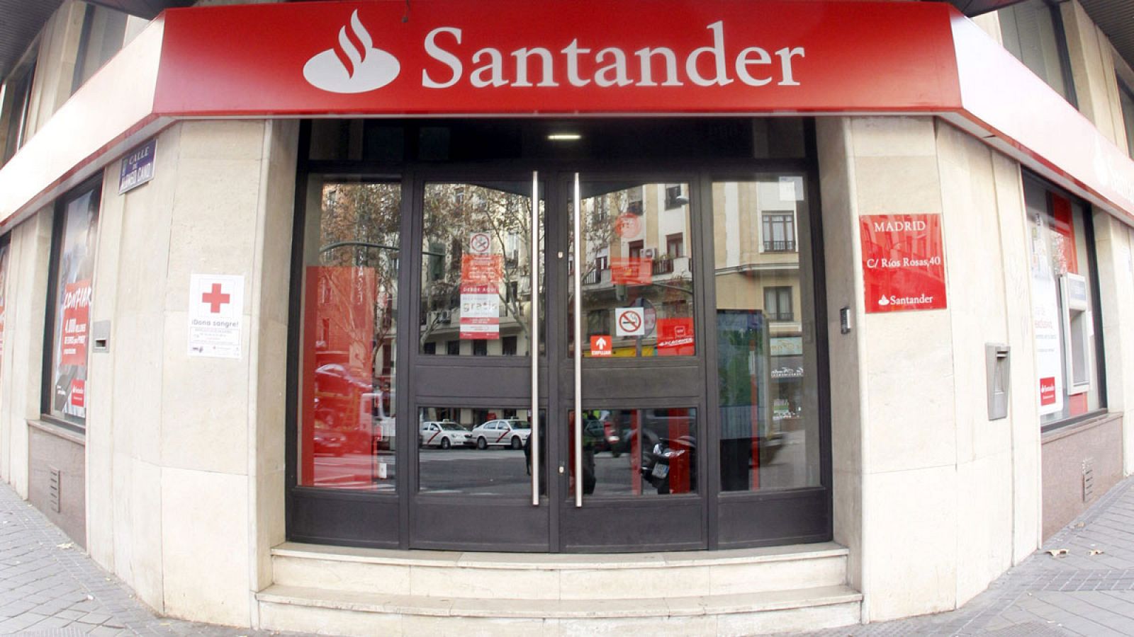 Oficina del Banco Santander en Madrid