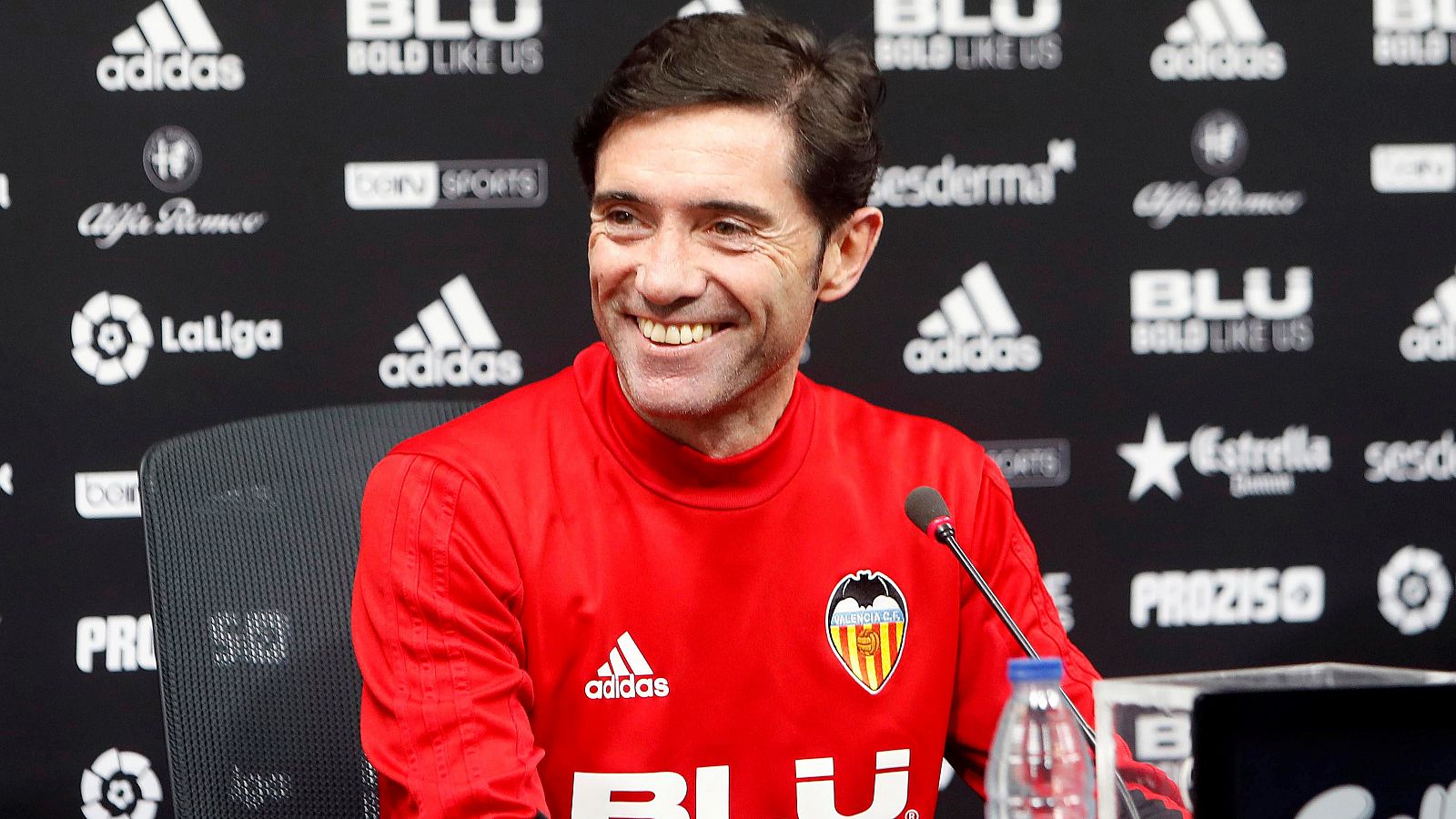 Rueda de prensa de Marcelino García Toral, entrenador del Valencia.