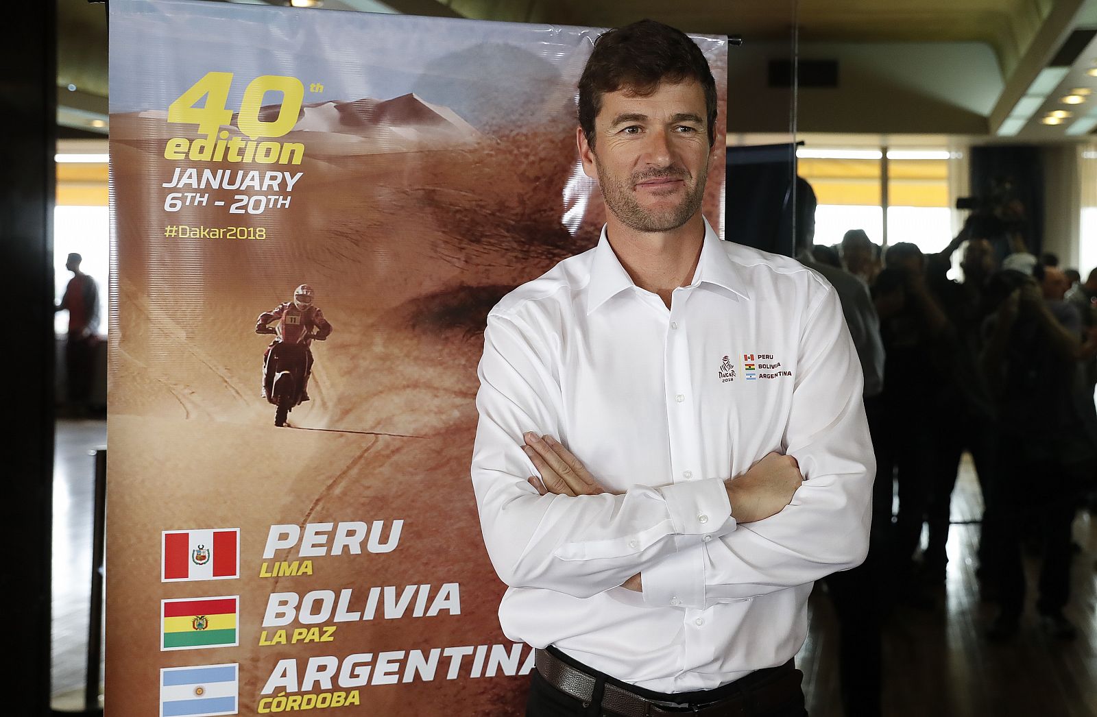 Imagen de archivo de Marc Coma durante la presentación del recorrido del Rally Dakar 2018.