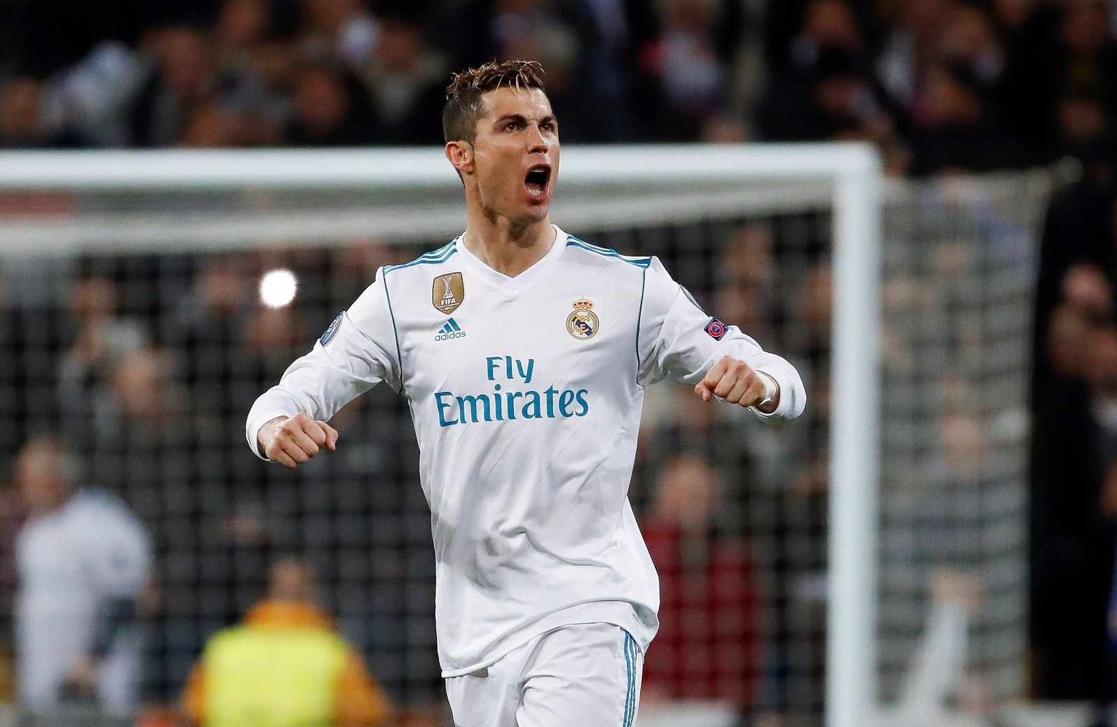Cristiano Ronaldo celebra el gol frente al PSG.