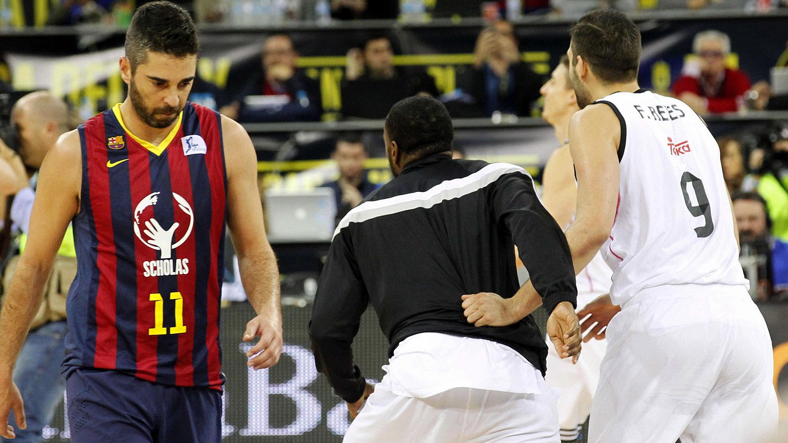 Imagen de la última final Madrid-Barça, disputada en Gran Canaria en 2015 y ganada por los blancos.