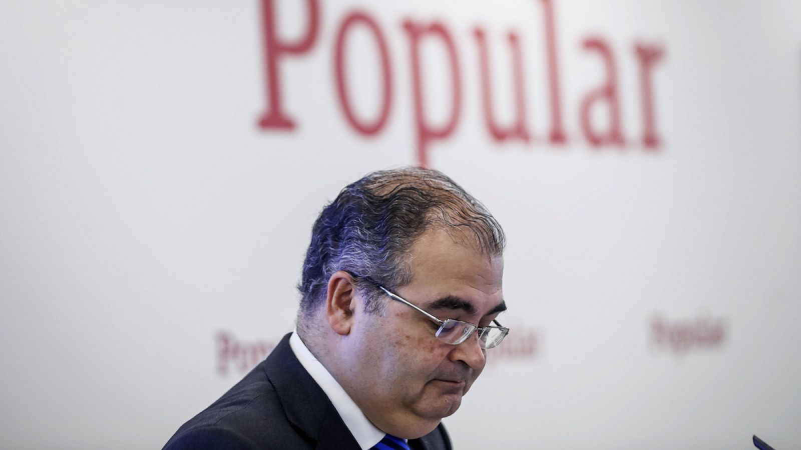 El expresidente del Banco Popular, Ángel Ron, hace justo un año