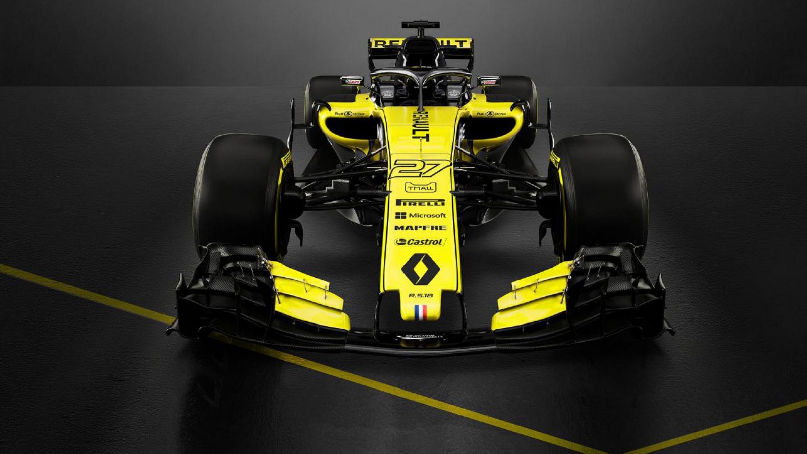 Imagen del nuevo Renault de 2018 en la web de la escudería francesa.