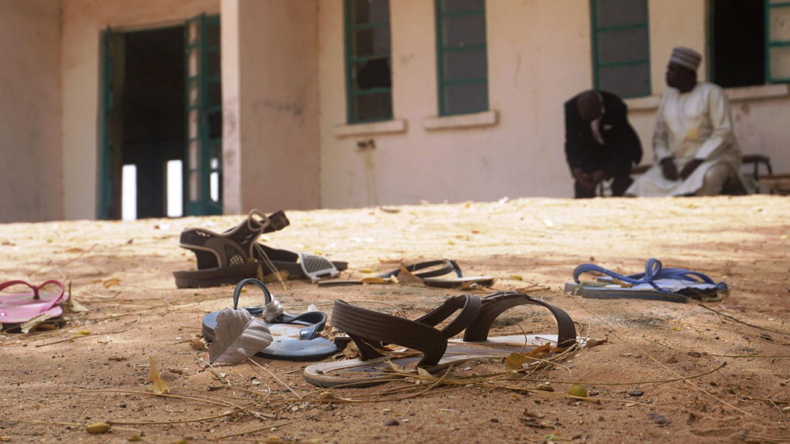Restos del ataque perpetrado en el instituto femenino del pueblo nigeriano de Dapchi.