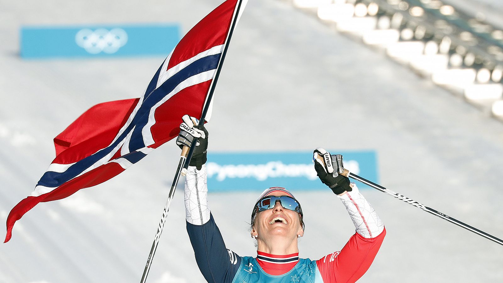 Björgen corona a Noruega y se proclama emperatriz en Pyeongchang