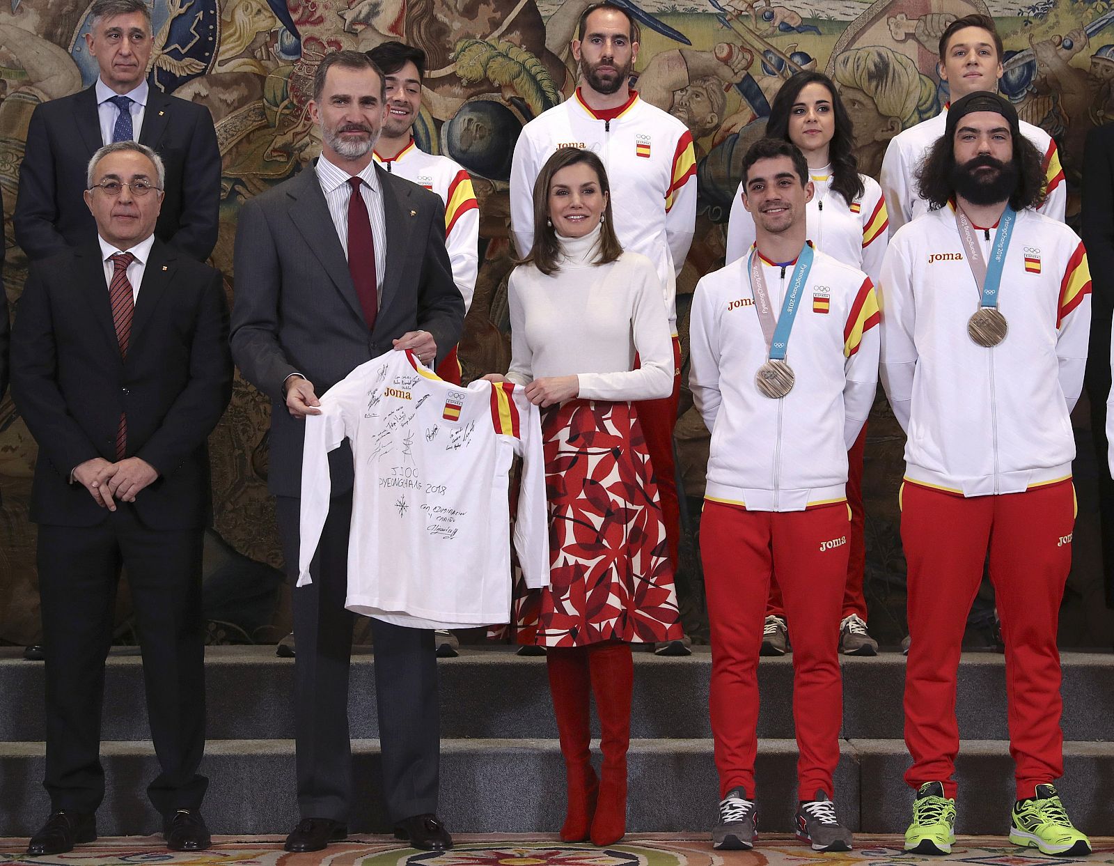 Reyes reciben al equipo olímpico español participante en Pyeongchang