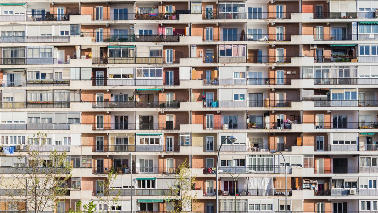 Un bloque de viviendas en Madrid