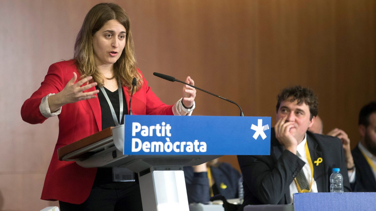 La coordinadora general del PDeCAT, Marta Pascal, interviene durante la reunión del 'consell nacional' en Barcelona