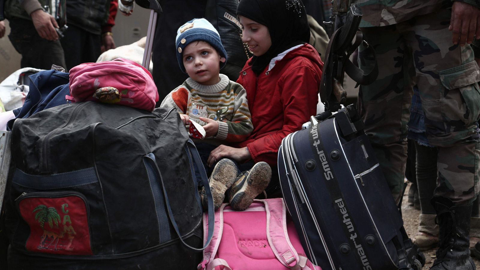 Un niño es evacuado del Este de Guta