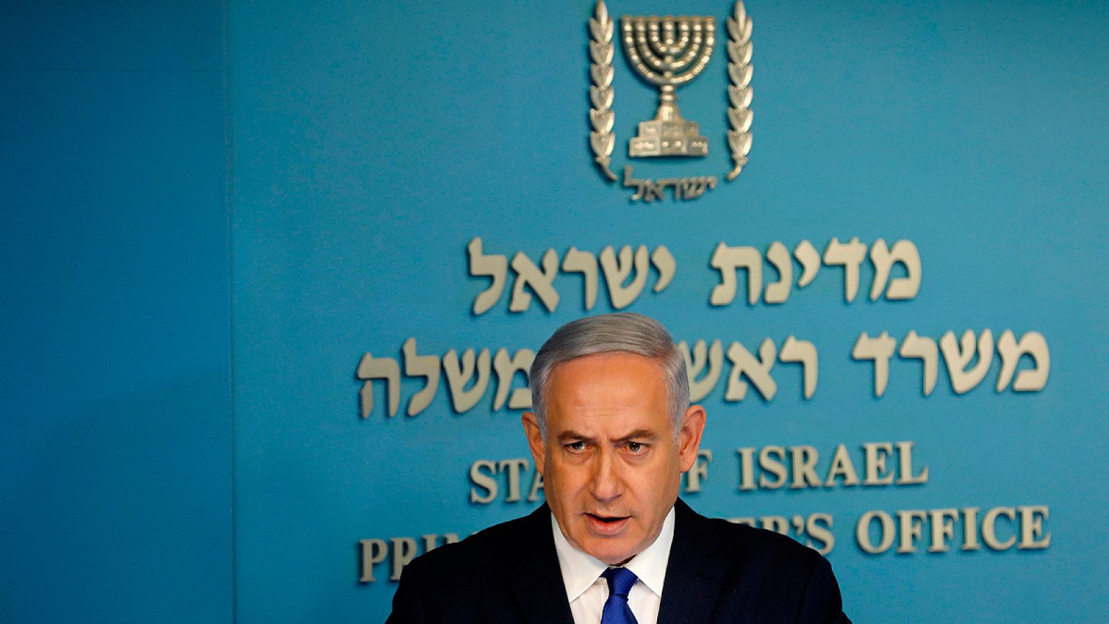 El primer ministro de Israel, Benjamin Netanyahu, en rueda de prensa