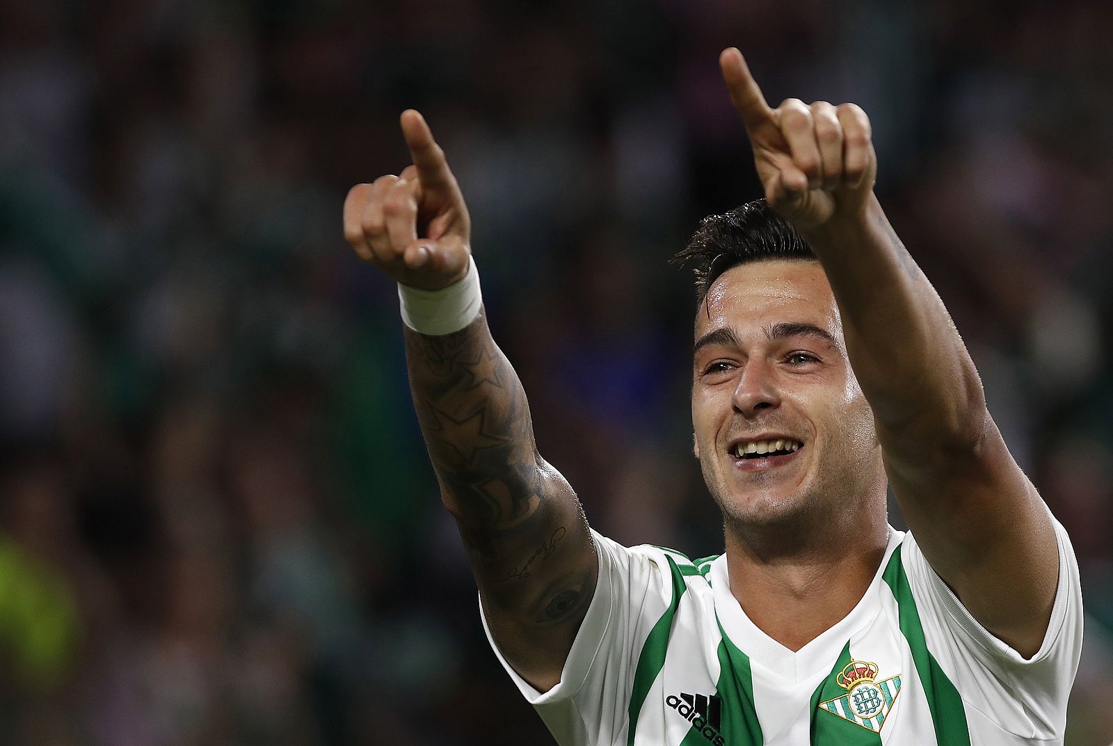 Sergio LeSergio León celebra un gol esta temporada