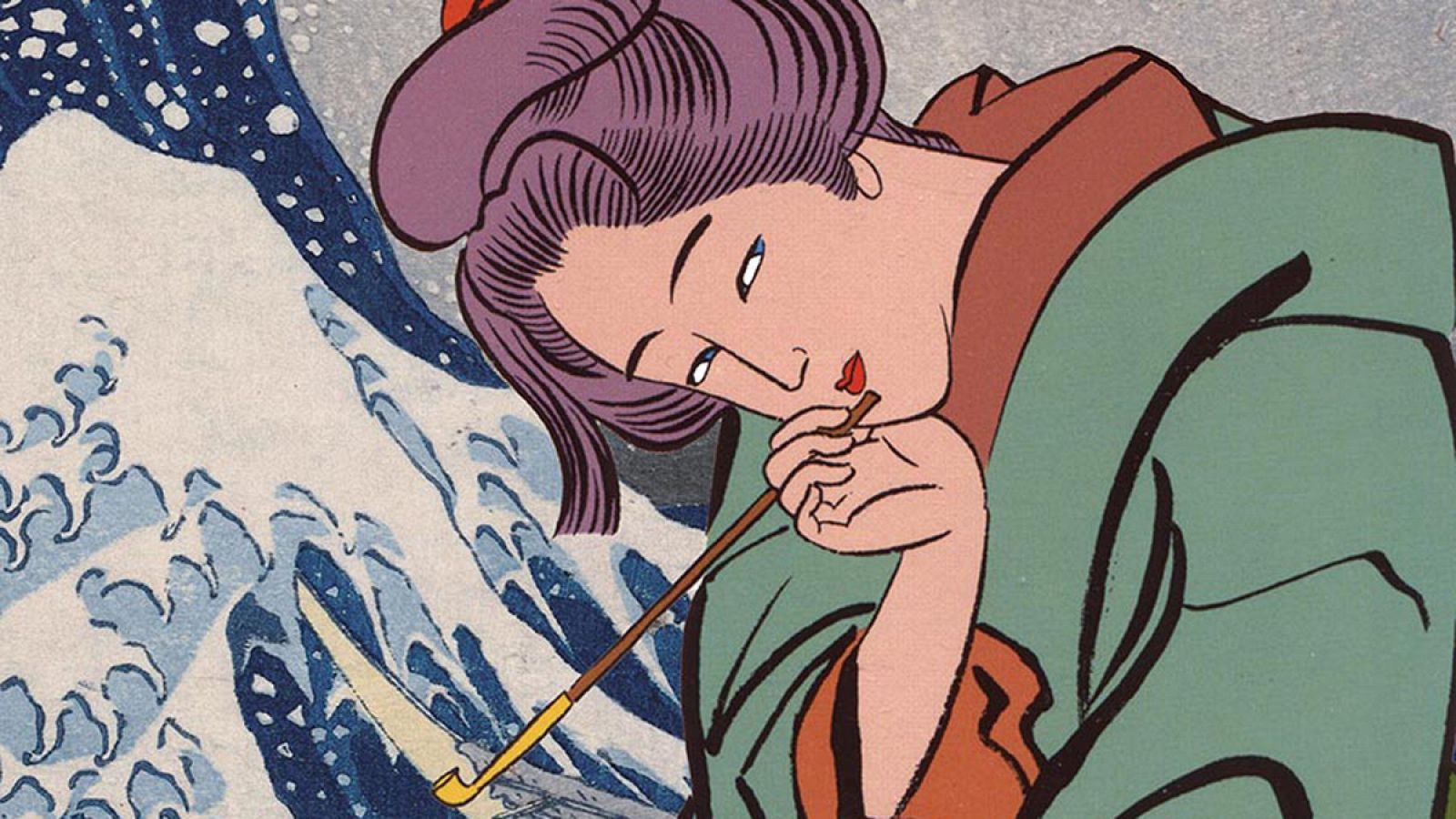 Fragmento de la portada de 'Miss Hokusai'