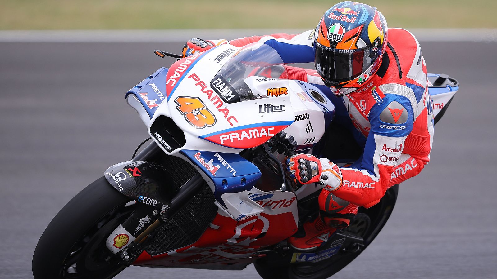 El piloto australiano de motoGP Jack Miller (Ducati Octo Pramac Racing).