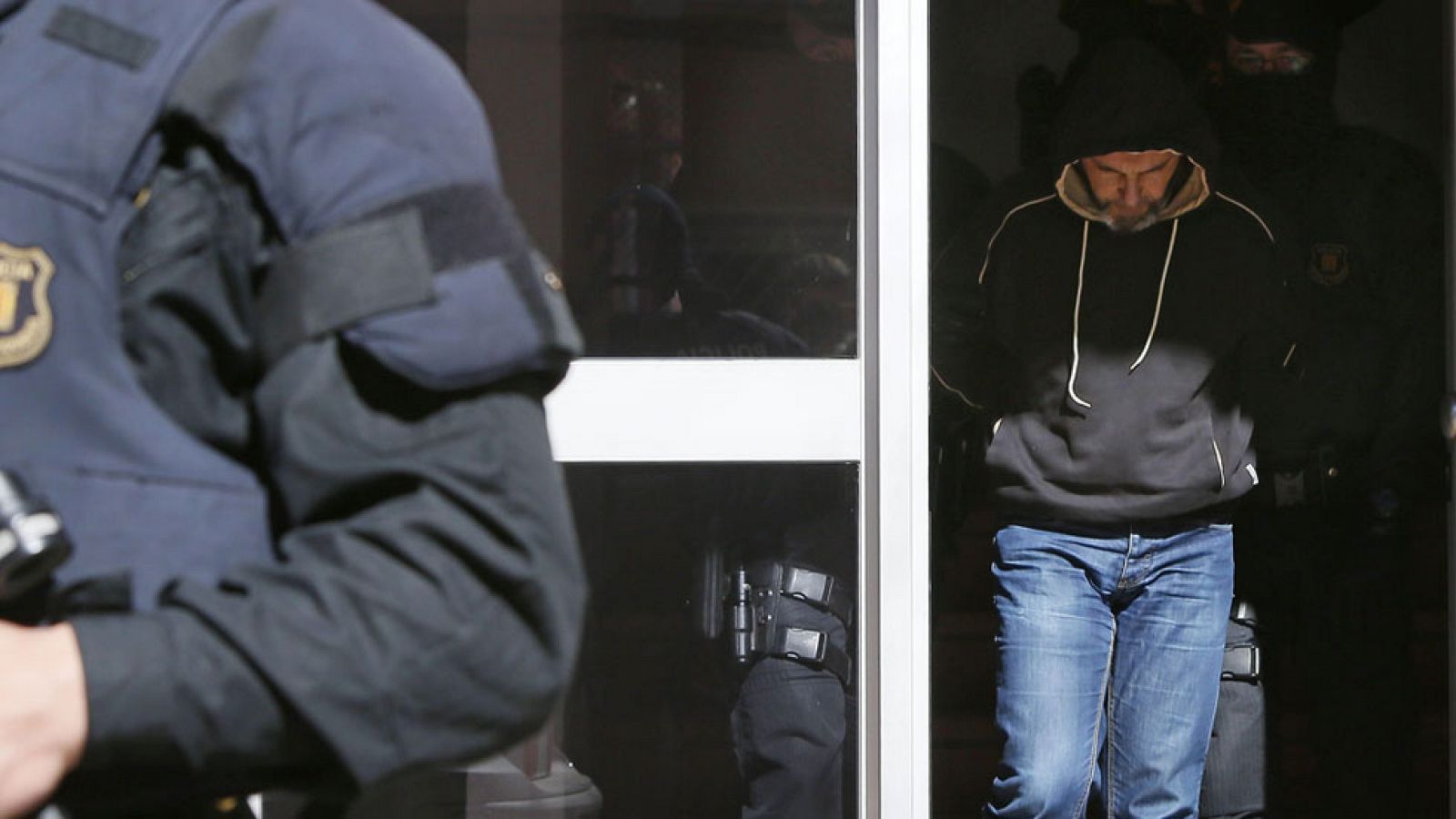 Imagen de uno de los detenidos en la operación Caronte en Barcelona, en 2015