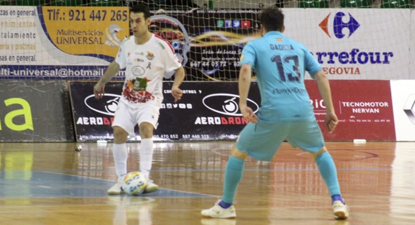 Imagen del partido entre Naturpellet Segovia y Movistar Inter