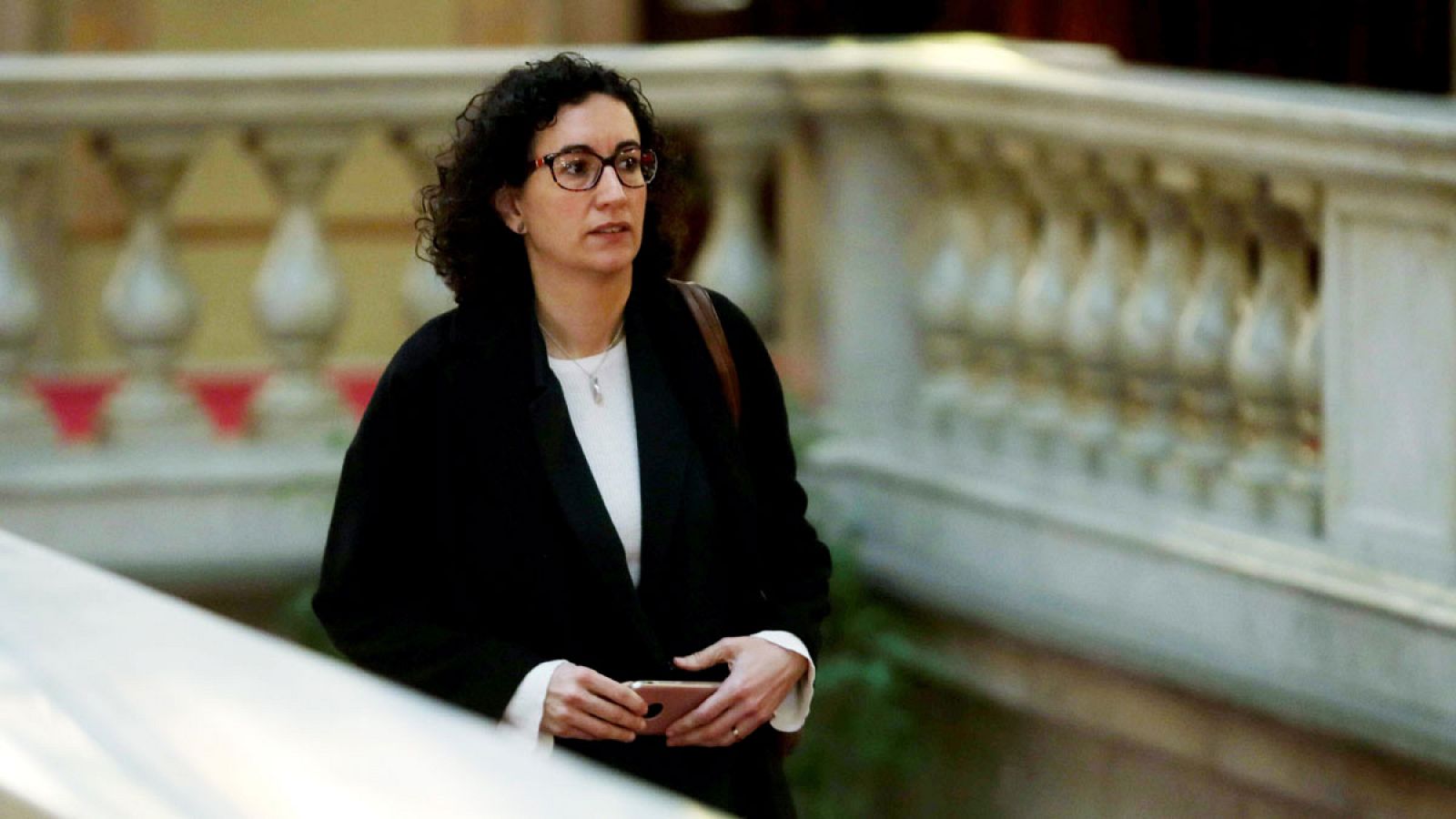 Marta Rovira a su llegada al Parlament el pasado 1 de marzo de 2018.