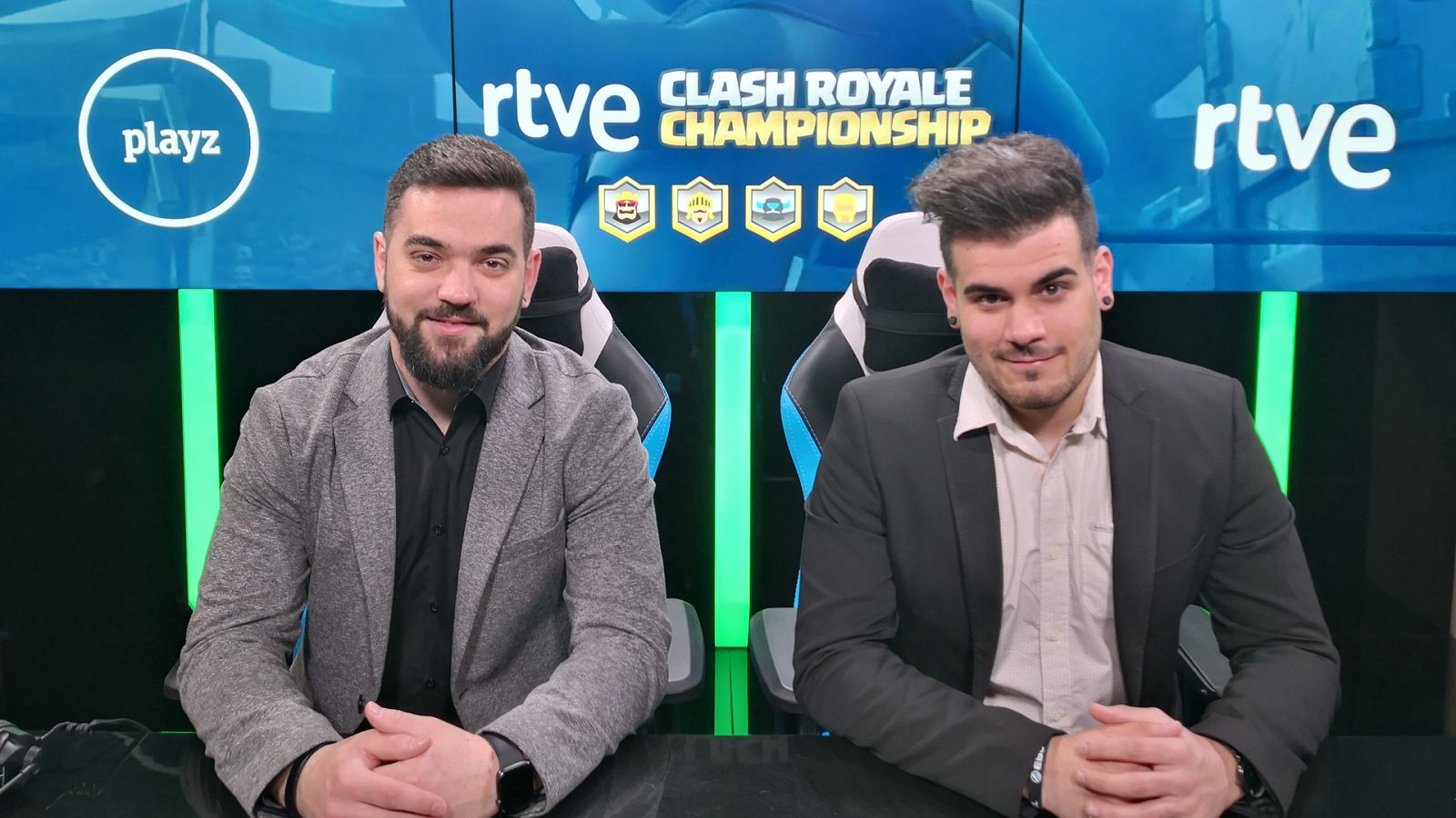 Seniki y Álex polo, 'casters' de RTVE Clash Royale Championship