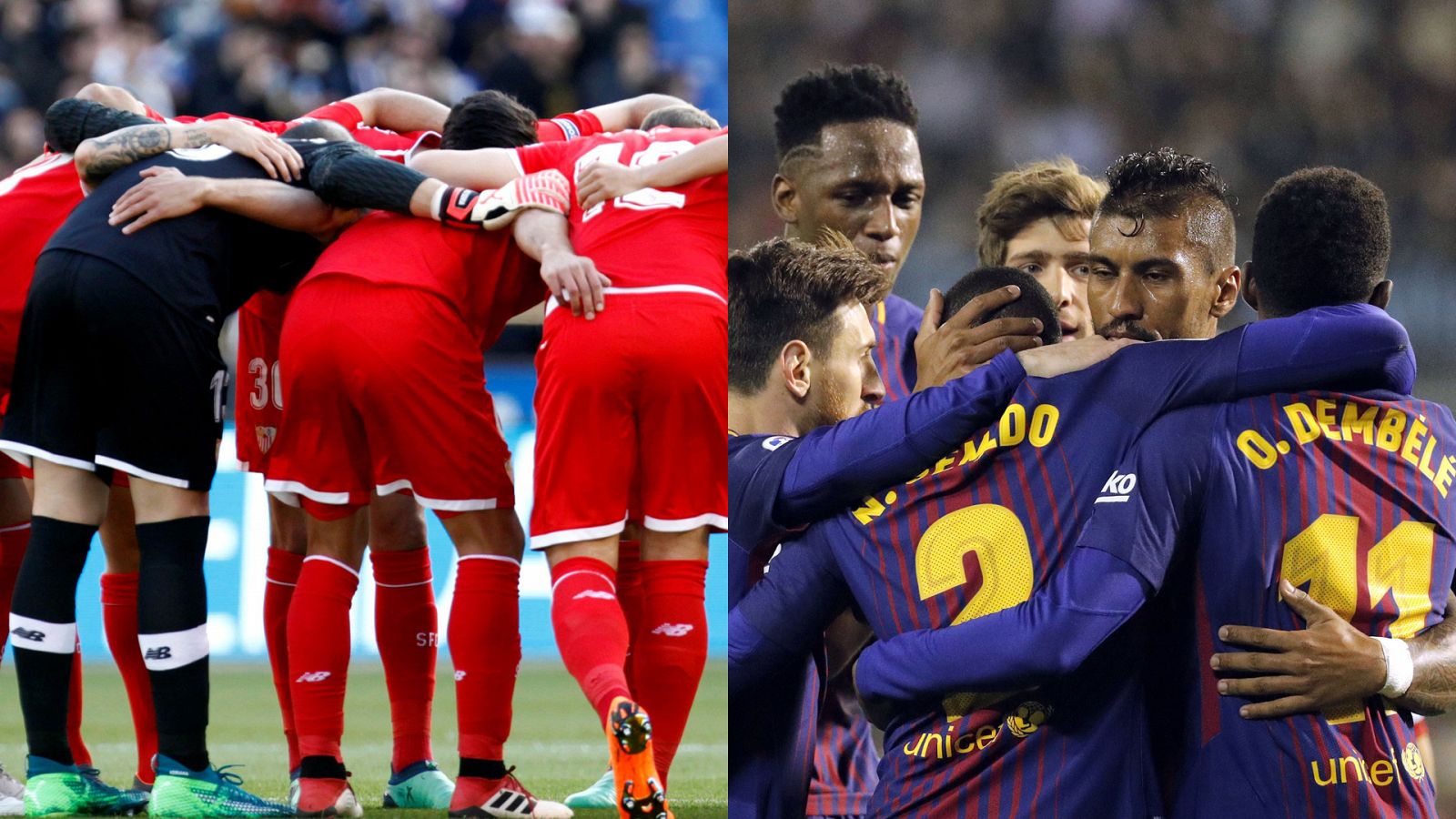 Sevilla y Barcelona hacen piña para la Copa.