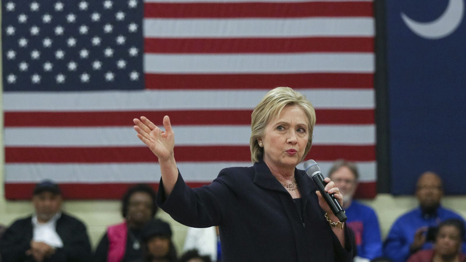 Hillary Clinton durante un acto electoral en Kingstree, Carolina del Sur, el 25 de febrero de 2016
