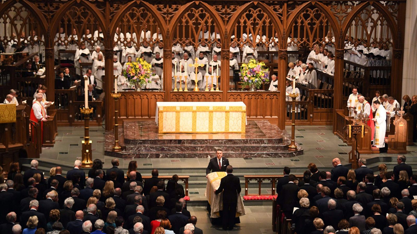 Funeral de Barbara Bush en la Iglesia Episcopal de St. Martin en Houston (Texas)