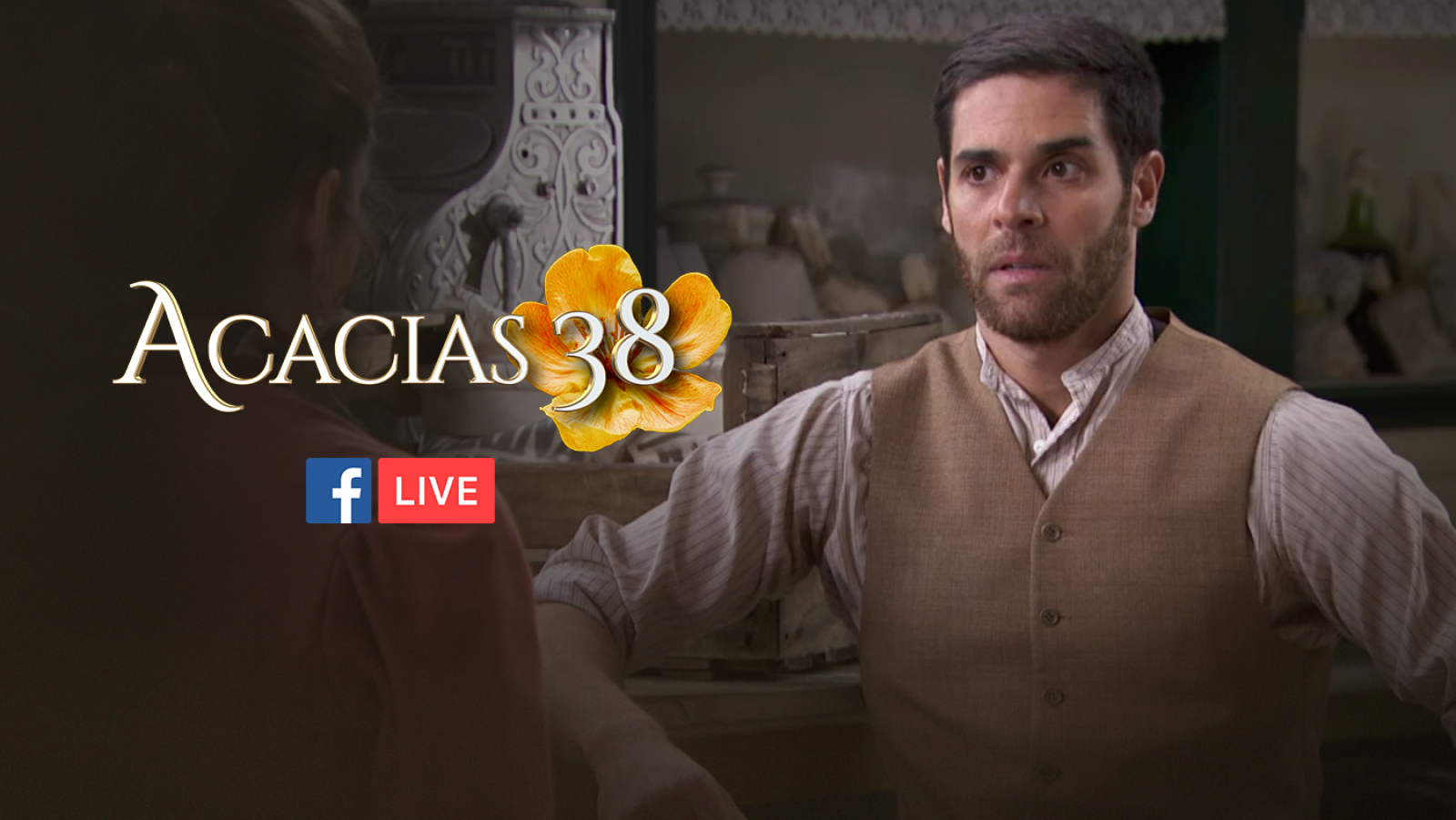 Adrián Castiñeiras presenta a su personaje en 'Acacias 38' en un Facebook Live