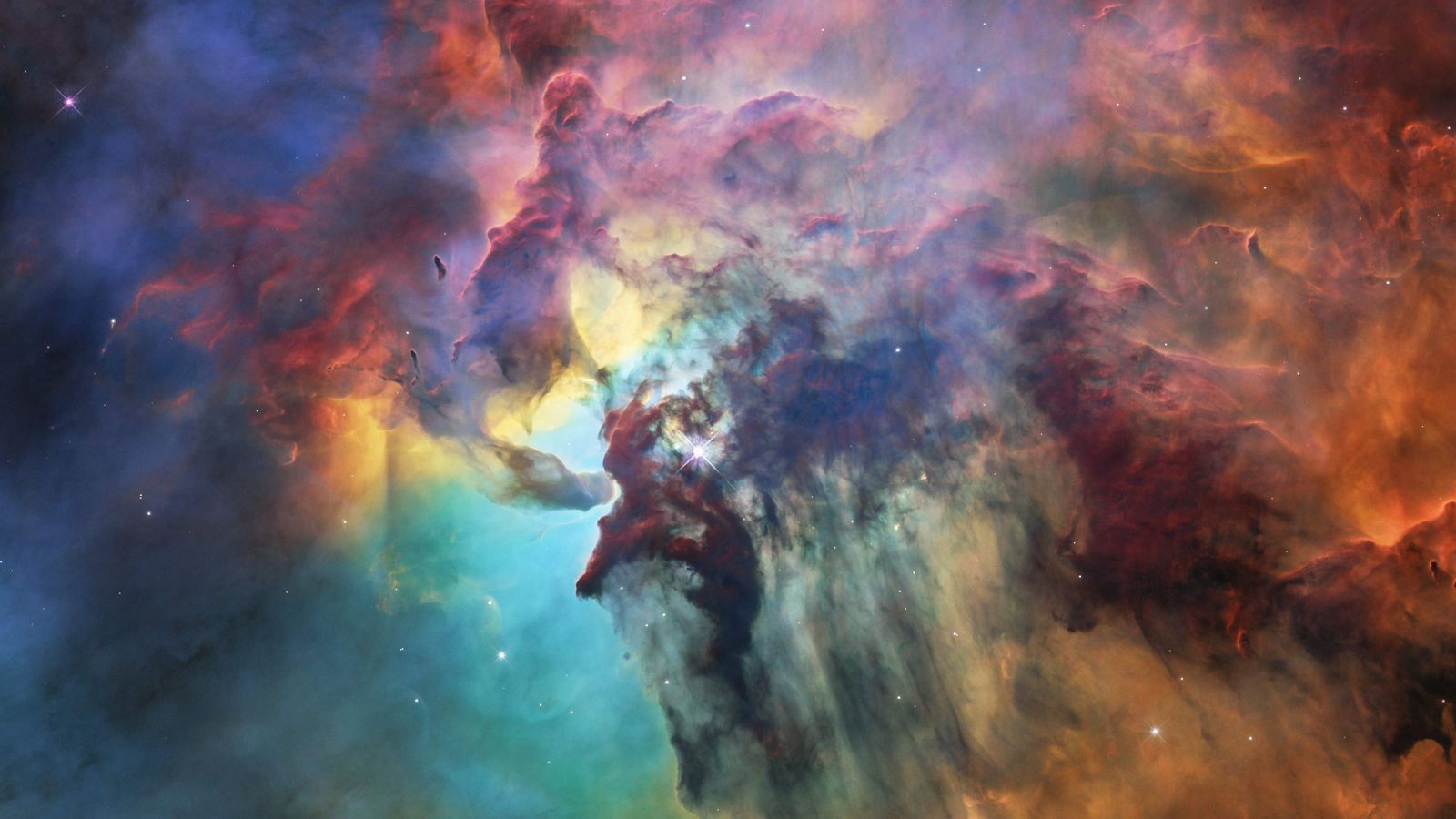 Imagen de la Nebulosa Laguna, proporcionada por la NASA