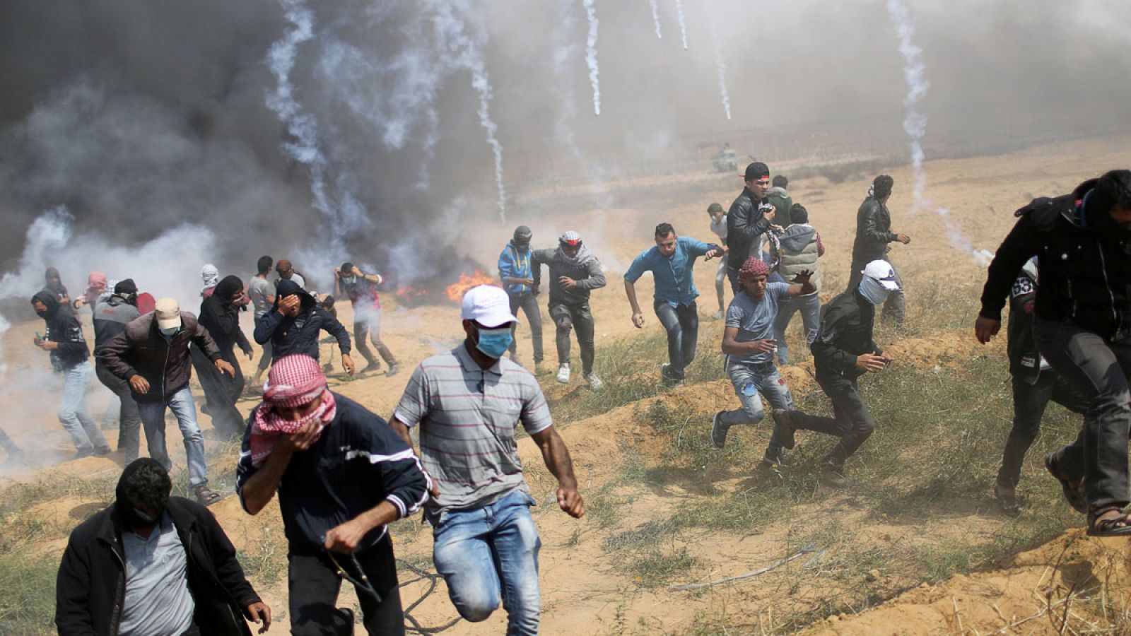 Quinta semana consecutiva de protestas de la Gran Marcha del Retorno en la Franja de Gaza