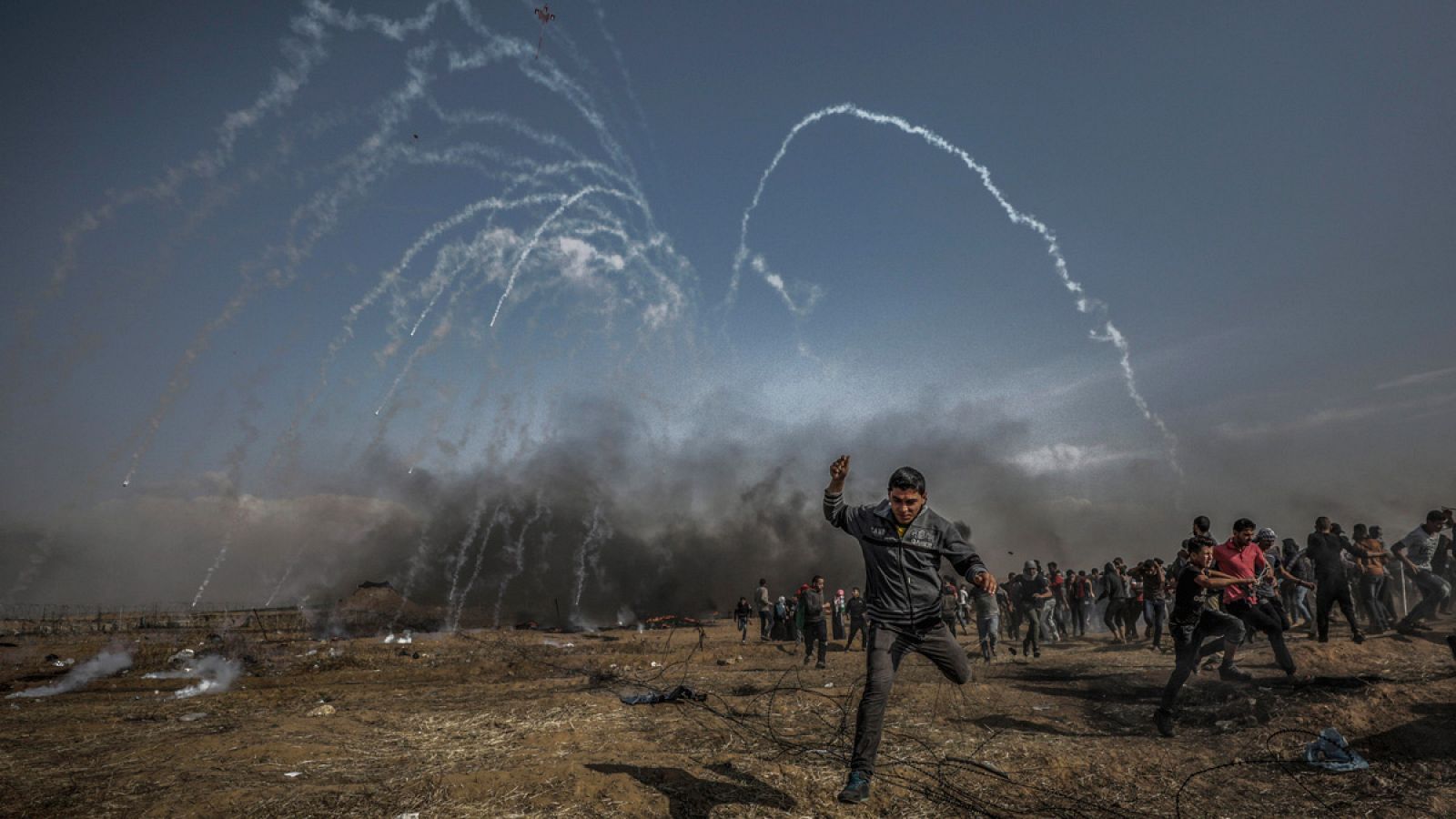 Protestas en la frontera de Gaza e Israel