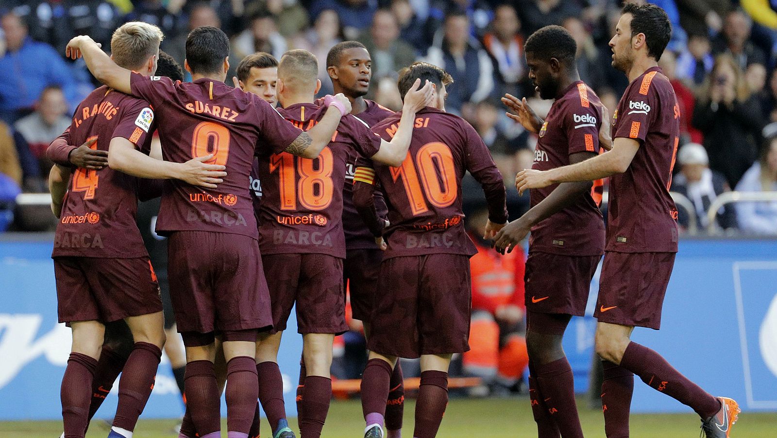 El Barça se proclama campeón de Liga tras empatar en Riazor