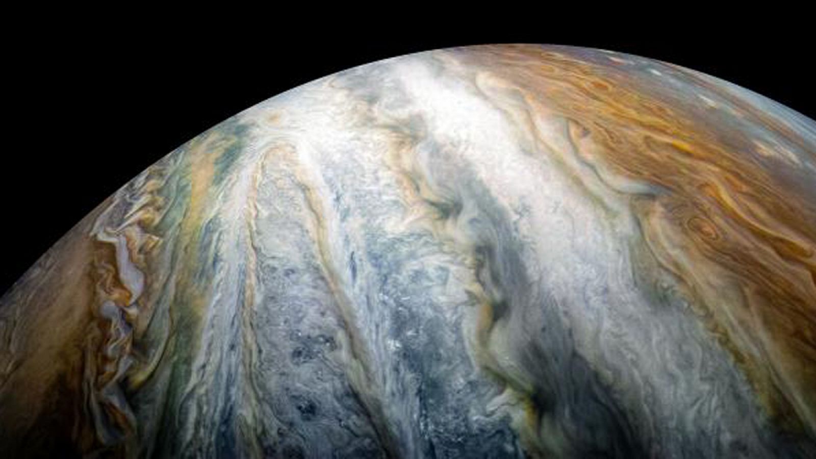 Imagen de Júpiter captada por la sonda Juno