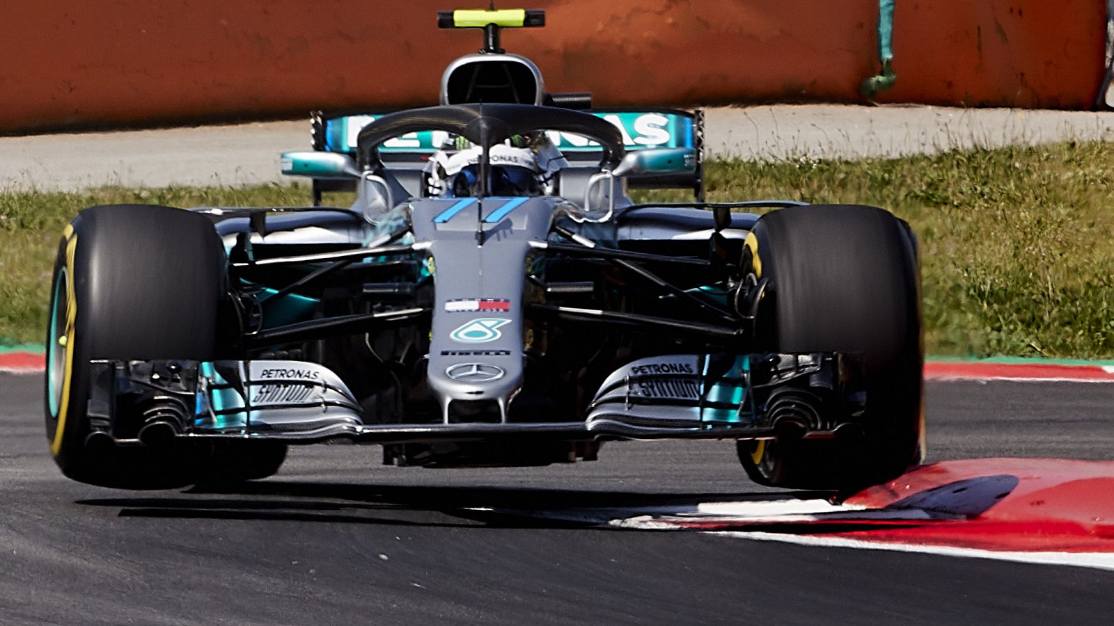 El finlandés Valteri Bottas, en los entrenamientos del GP de España.